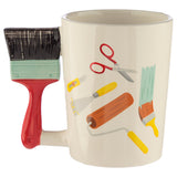 Paint Brush Shaped Handle Mug