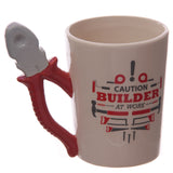 Builder Decal with Pliers Shapped Handle Mug - side view