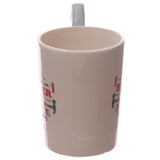 Builder Decal with Pliers Shapped Handle Mug - end view