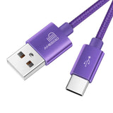 Type C USB Cable - Sync and Charge Cable - Fast Charge purple