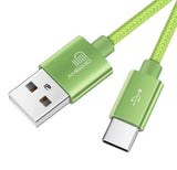 Type C USB Cable - Sync and Charge Cable - Fast Charge Green