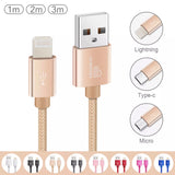 iPhone and iPad Lightning Fast Charge Cable - Sync and Charge Gold colour