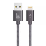 iPhone and iPad Lightning Fast Charge Cable - Sync and Charge silver colour