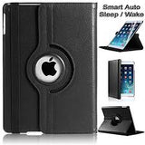 iPad Rotating Stand Case Cover for All Apple iPad Pro 9.7” and 10.5” Black