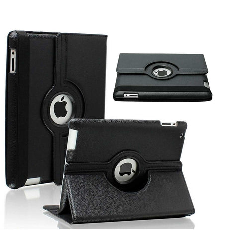 iPad Rotating Stand Case Cover for All Apple iPad Pro 9.7” and 10.5” in black